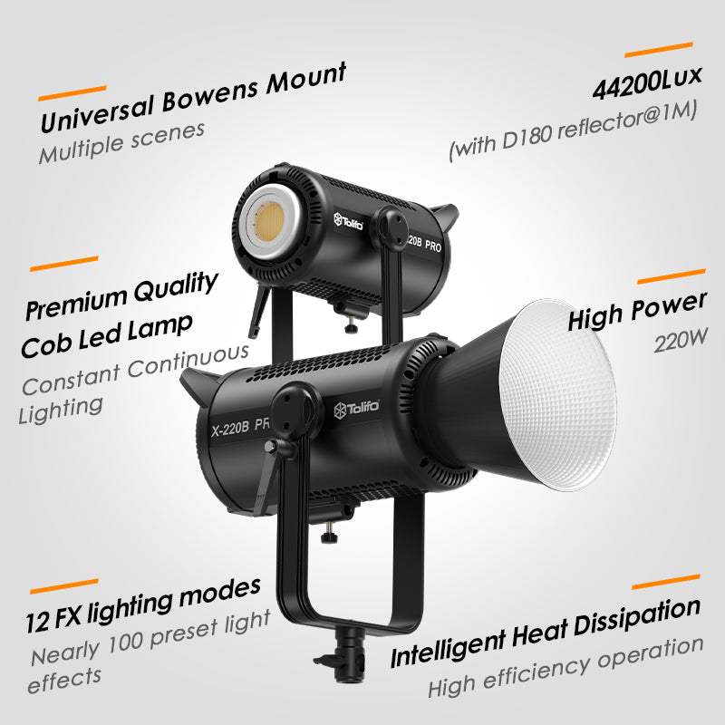 X-220B PRO Bi-Color LED Video Light