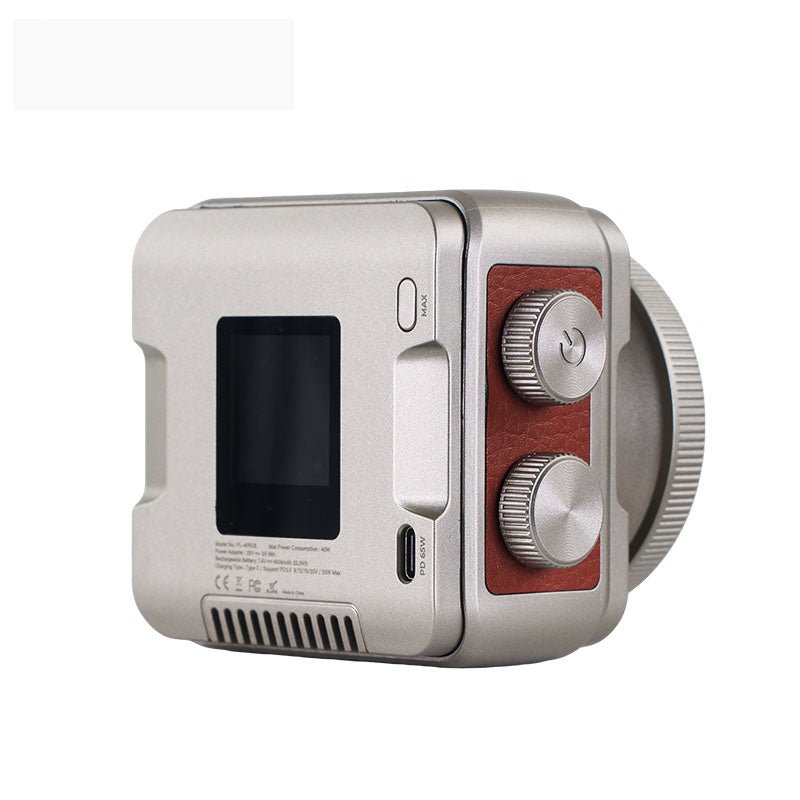 Tolifo PL-40RGB COB LED Video Light – Pocket-Size RGBWW Creator Kit Including Lamp, Lens, Magnetic Barndoor, Dome Diffuser and Hardcase with App Control, Mini Bowens Mount & 20 FX Modes