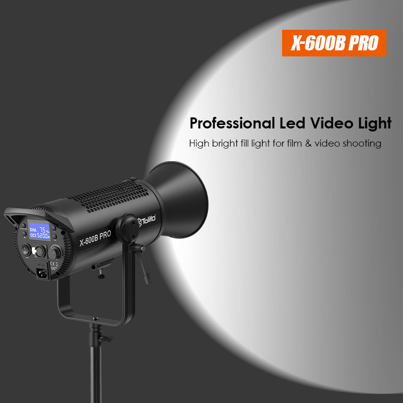 Tolifo X-600B PRO 540W Bi-color LED COB Video Light for Film & Photography