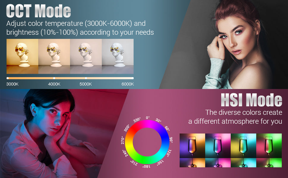 Tolifo ST-20RGB Stick Light LED RGB Tube Video Photography Studio Production 20W Battery Powered Handheld Wand Light
