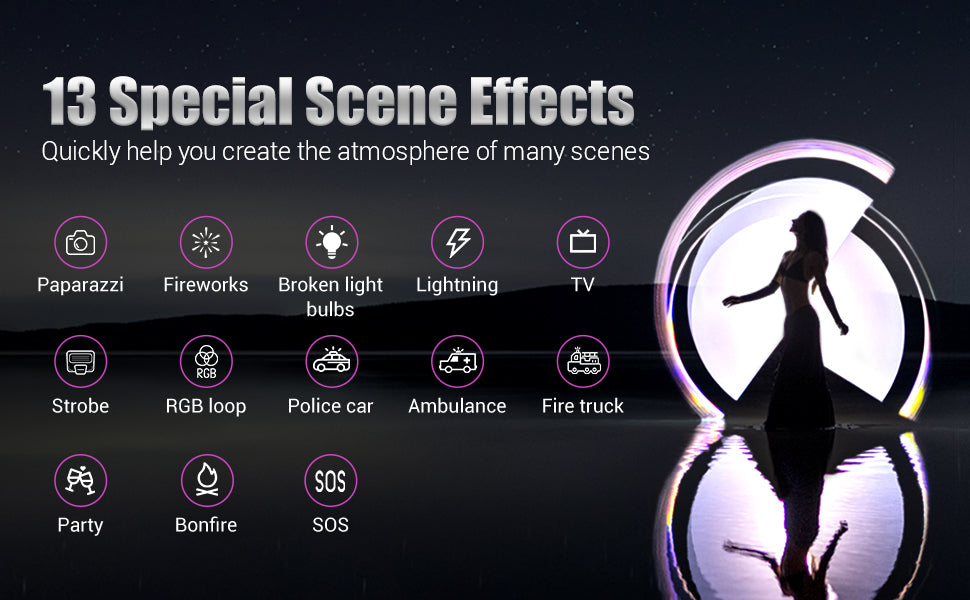 Tolifo ST-20RGB Stick Light LED RGB Tube Video Photography Studio Production 20W Battery Powered Handheld Wand Light