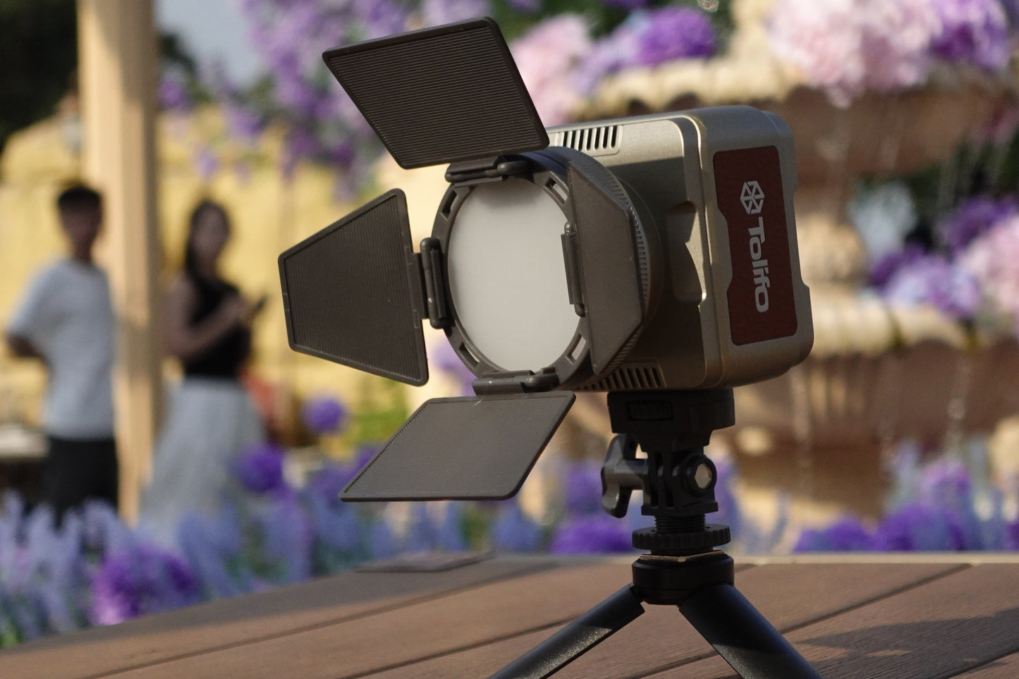 Tolifo PL-40RGB COB LED Video Light – Pocket-Size RGBWW Creator Kit Including Lamp, Lens, Magnetic Barndoor, Dome Diffuser and Hardcase with App Control, Mini Bowens Mount & 20 FX Modes