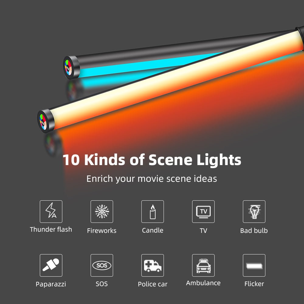 ST - 10RGB LED Light Wand - tolifo led light
