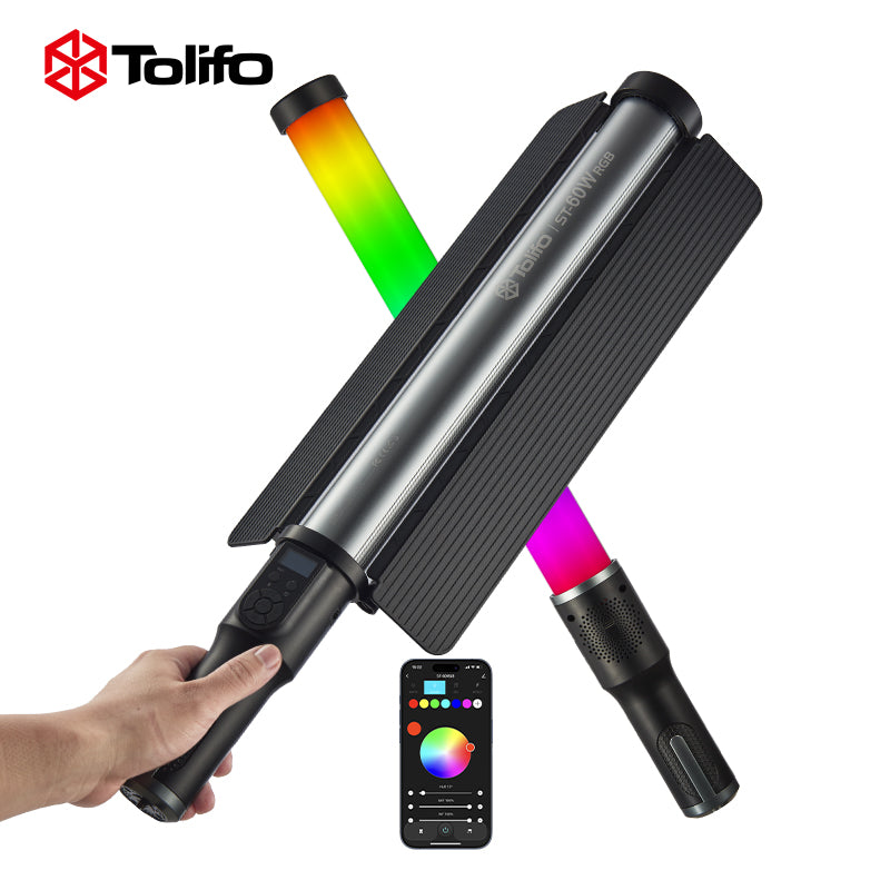 LED RGB Videography Lamp | Photography Wand Light - Tolifo Model ST-60RGB