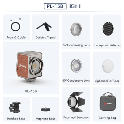 Tolifo PL-15B Portable 15W Bi-Color Pocket LED Light