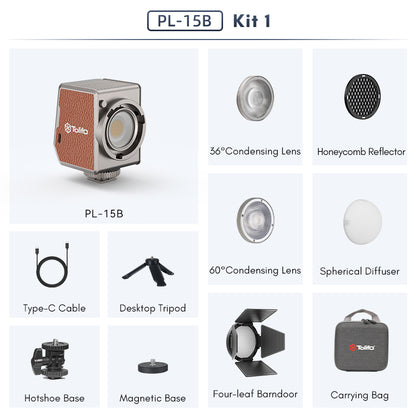 Tolifo PL-15B Portable 15W Bi-Color Pocket LED Light