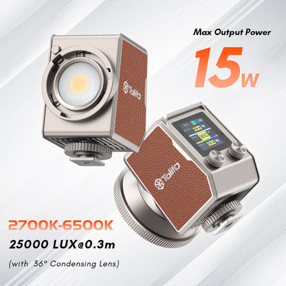 Tolifo PL-15RGB Portable 15W Full Color RGBWW LED Video Light