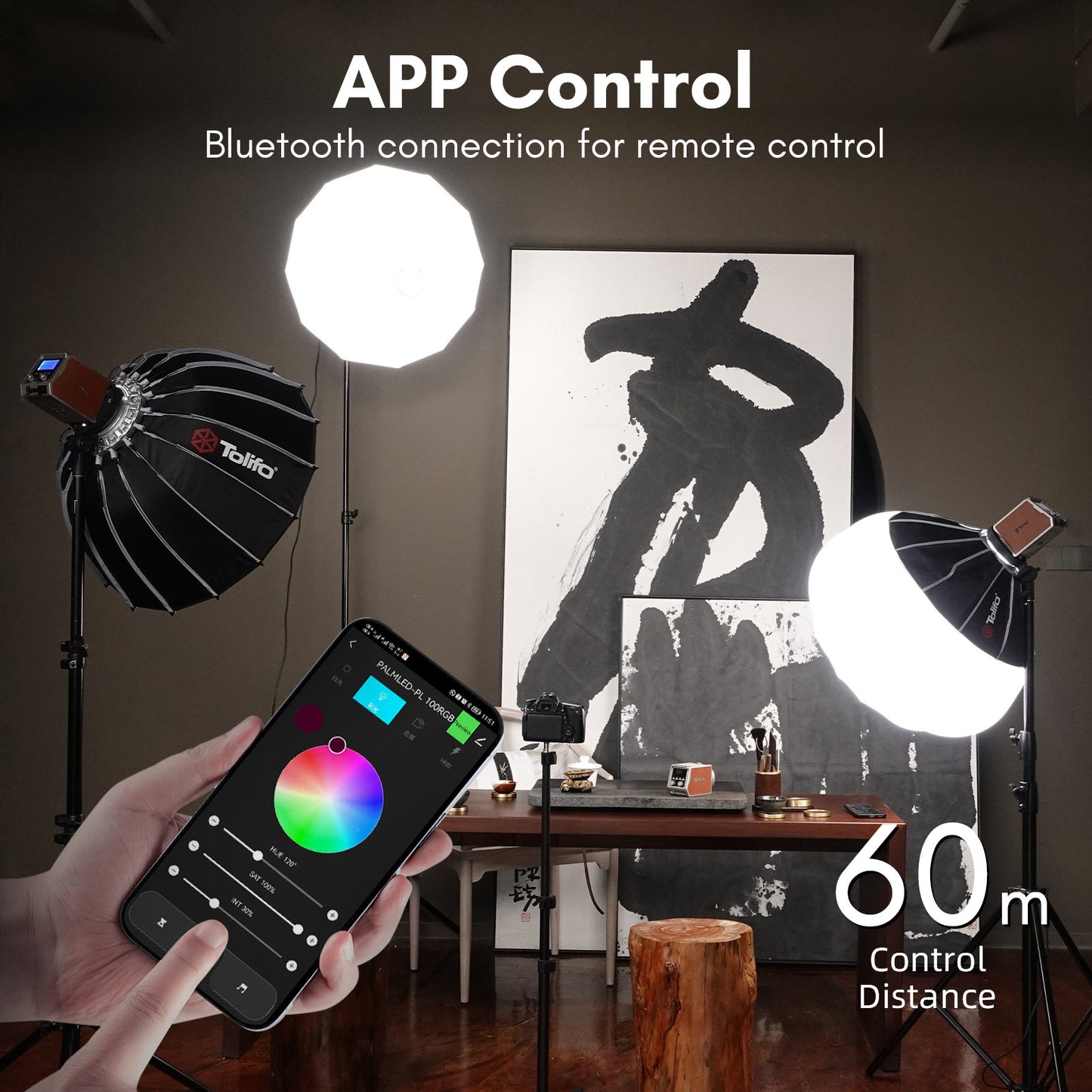 Tolifo PL-60RGB Portable Multi Color PalmLED Video Light