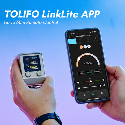 Tolifo PL-15RGB Portable 15W Full Color RGBWW LED Video Light