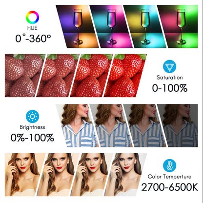 Tolifo PL-60RGB Portable Multi Color PalmLED Video Light