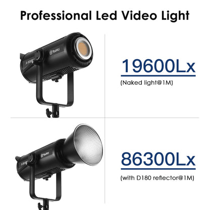 Tolifo X-500B Lite  Bi-color Professional Led Video Light CRI 96+ TLCI 97+  Studio Photography Film Shooting