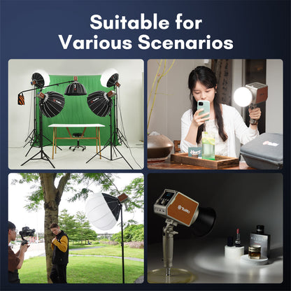 Tolifo PL-60B 60W Rechargeable PalmLED Video Light 2700-6500K Continuous Lighting