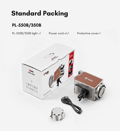 Tolifo PL-550B Professional 550W LED Video Light – Bi-Color 2700-6500K, CRI 96, Ultra Bright, DMX & App Control, Bowens Mount