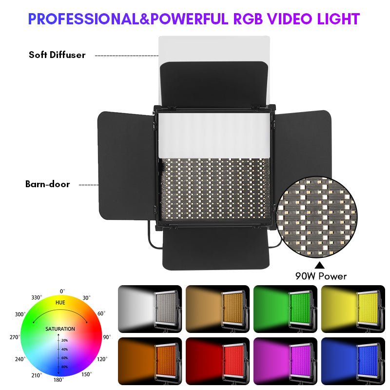 GK - S100RGB LED Light Panel - tolifo led light