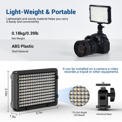 PT - 176S LED Video Light - tolifo led light