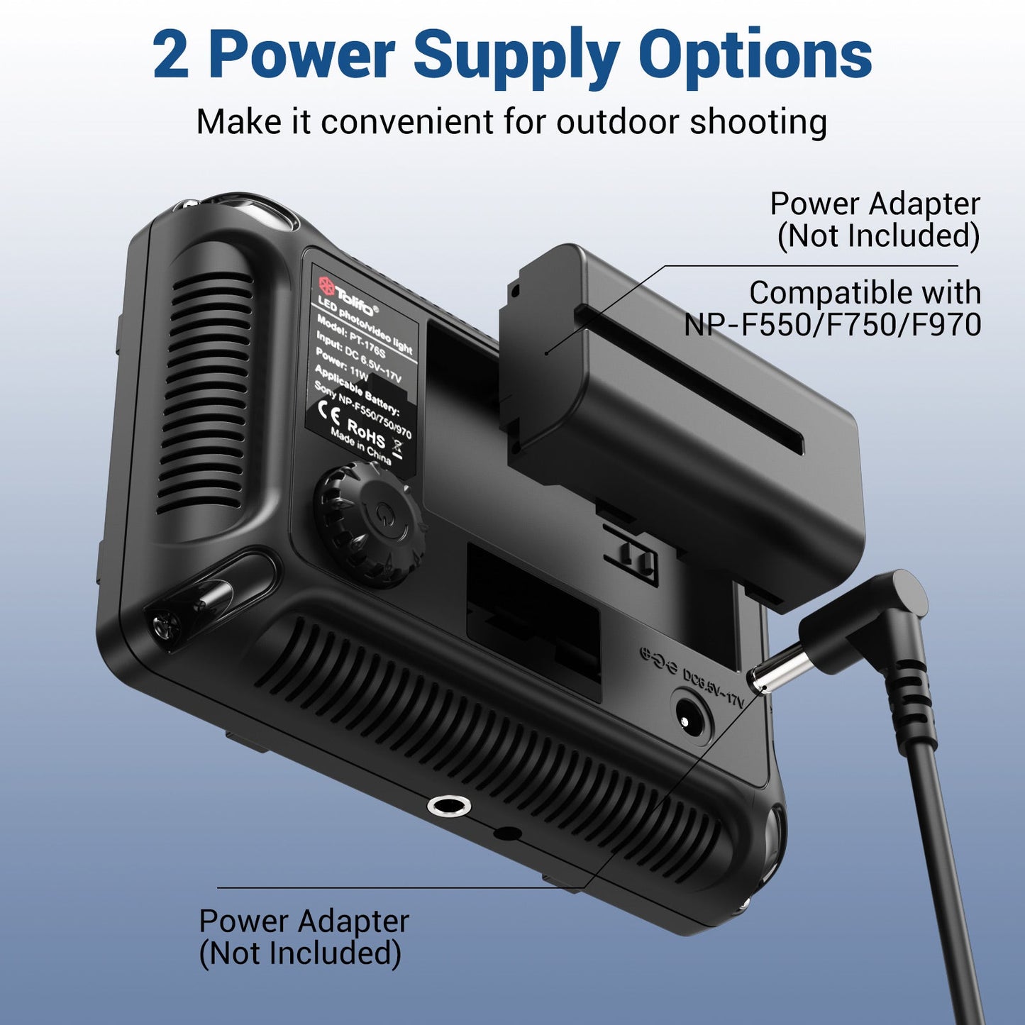 PT - 176S LED Video Light - tolifo led light