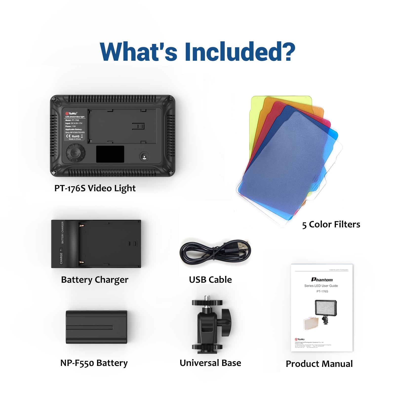 PT-176S LED Video Light – tolifo led light