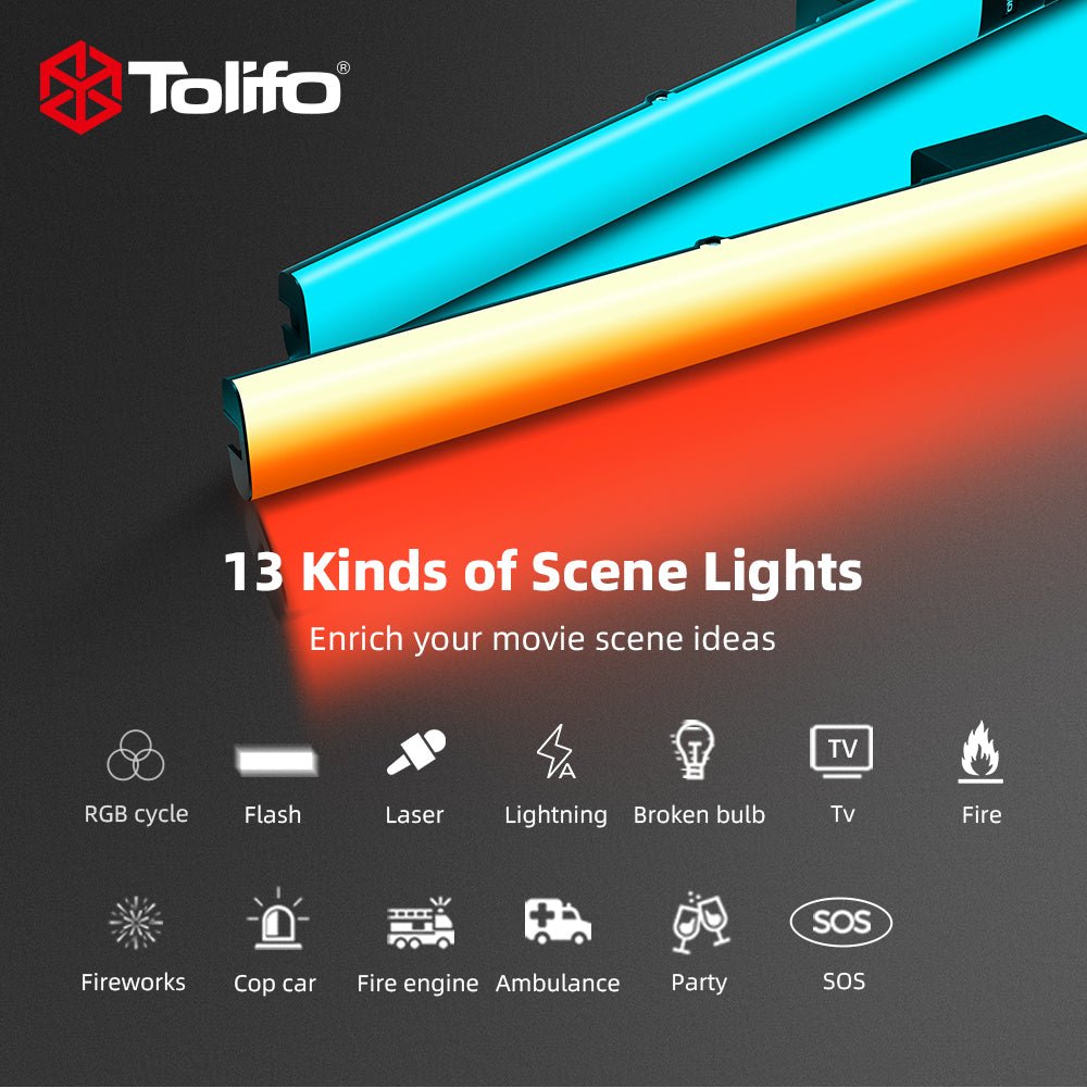 ST - 20RGB LED Light Wand - tolifo led light