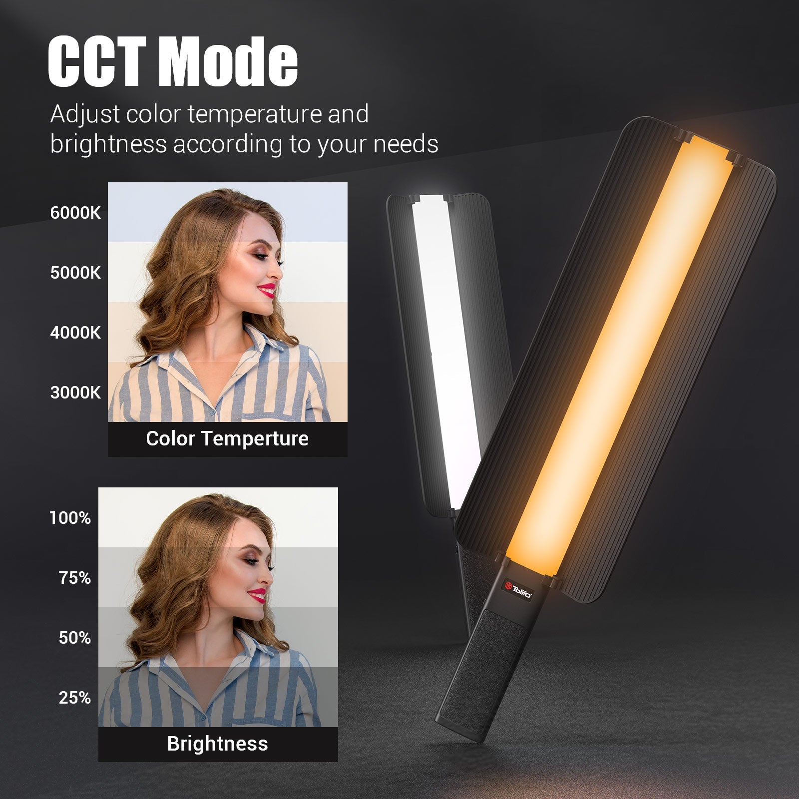 ST - 20RGB LED Light Wand - tolifo led light