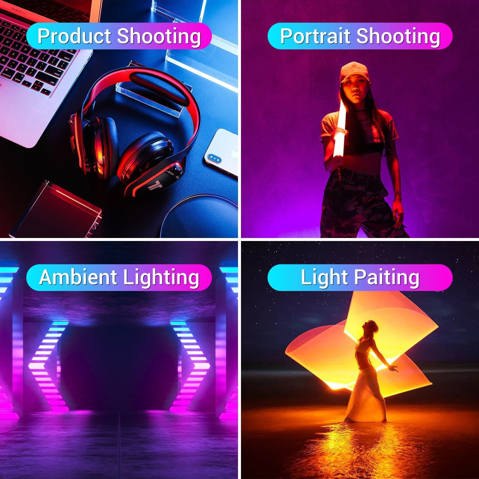 ST - 20RGB LED Light Wand - tolifo led light