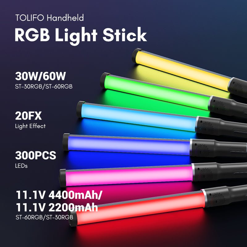 ST - 60RGB LED Light Wand - tolifo led light