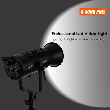 Tolifo X-400B Plus 400W Bi-Color Professional LED Video Light Studio Continuous Lighting for Film Shooting with App & DMX Control