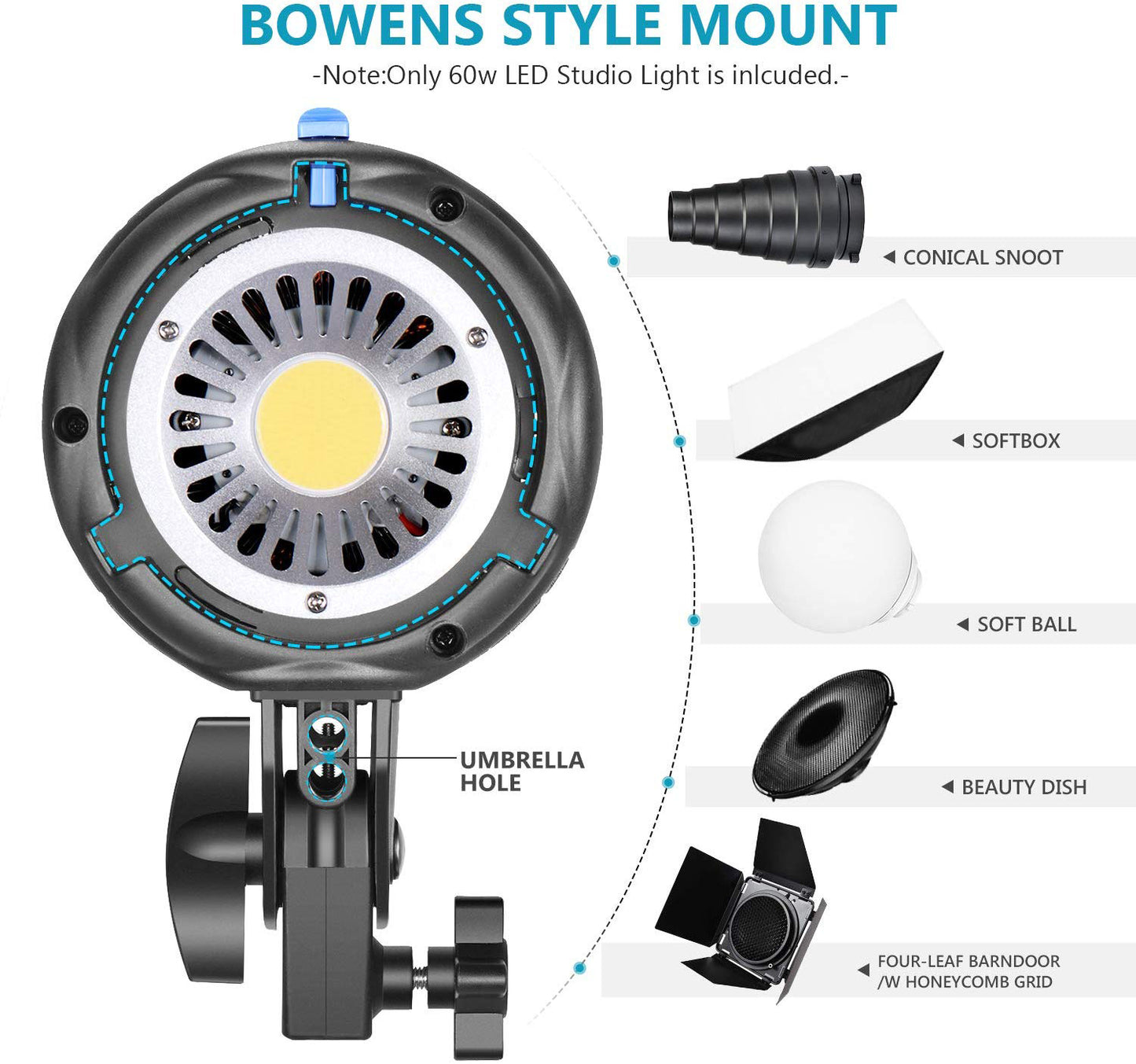 MT-60S LED Video Light Daylight
